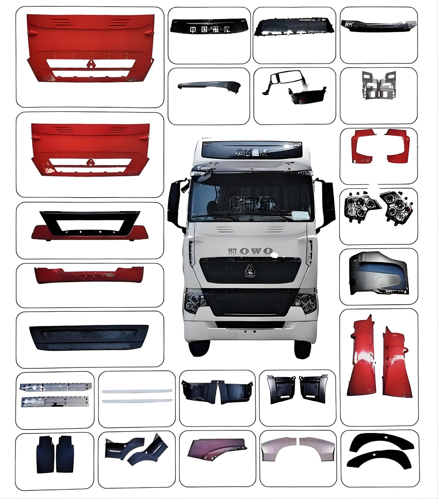 HOWO T7H cab decoration