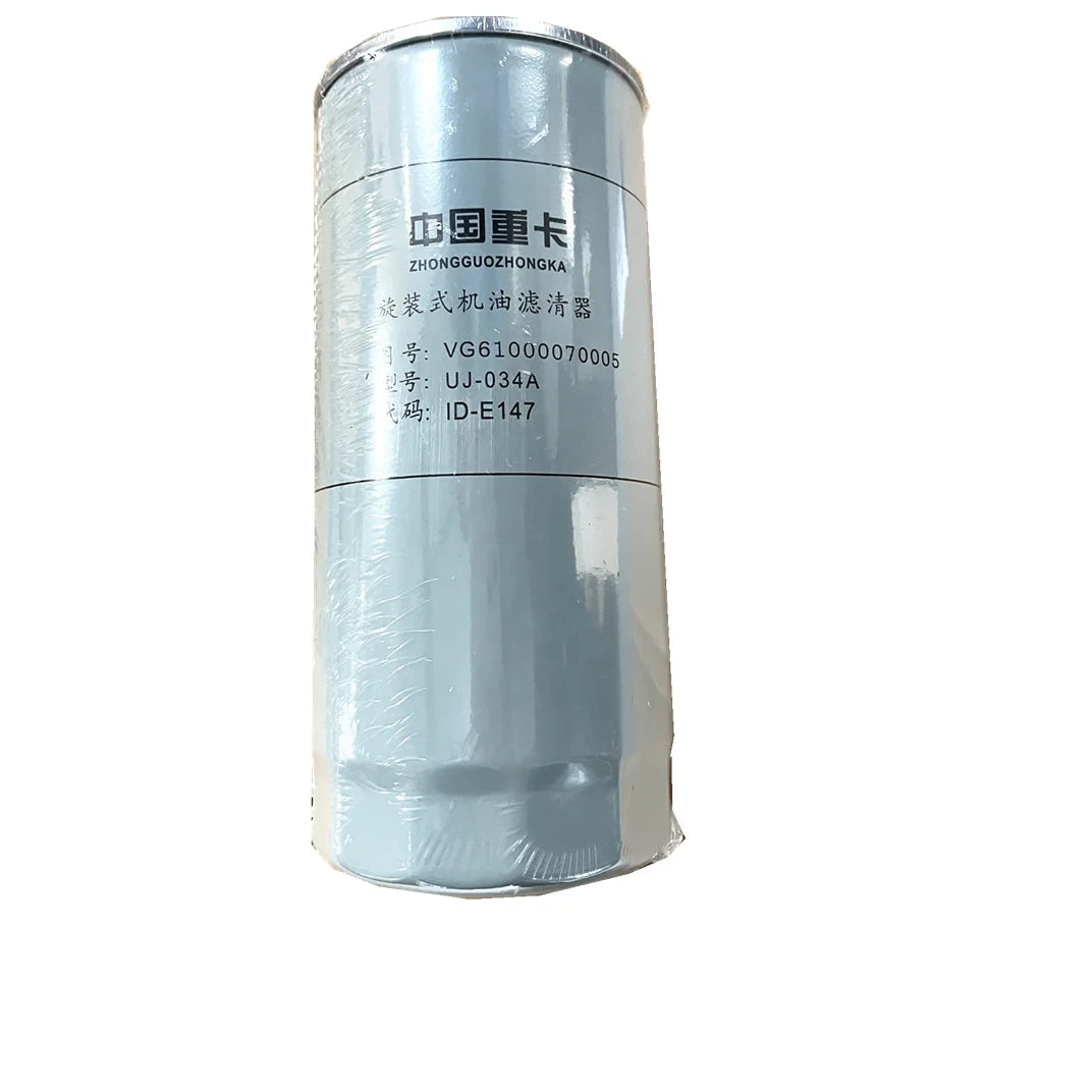 Howo Engine Parts Filters Diesel VG61000070005 Element Oil Filter