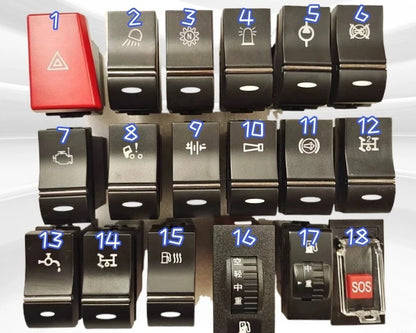 812W25503-6055 HOWO T5G SITRAK Three Height Selector Switch